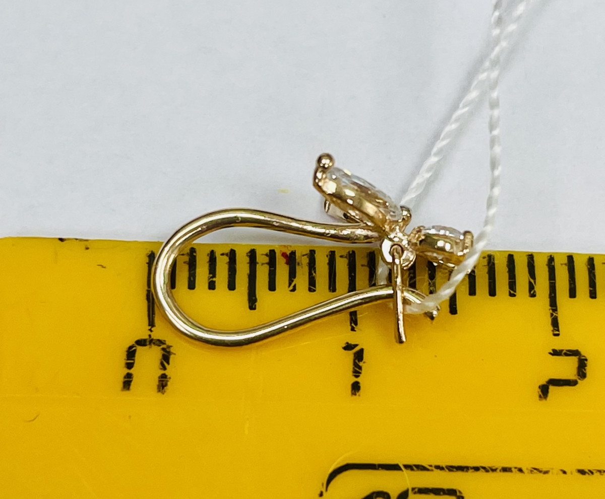 Серьги золото 585 пробы от "Golden Glob" арт С-2753 Серьги золото 585 пробы от "Golden Glob" арт С-2753