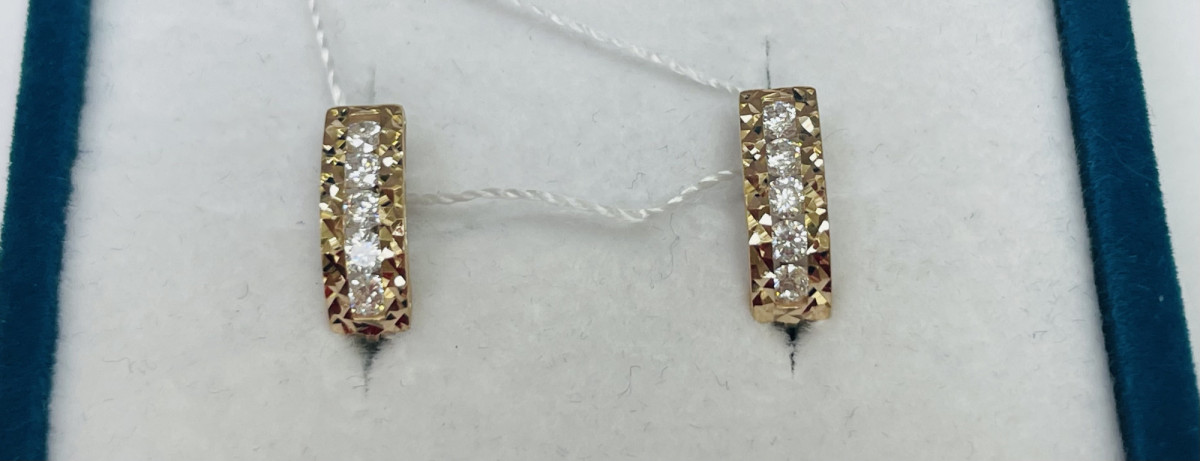 Детские серьги золото 585 пробы от "Golden Glob" арт С-2778 Детские серьги золото 585 пробы от "Golden Glob" арт С-2778