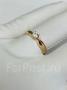  Золотое кольцо с фианитами арт к-3252